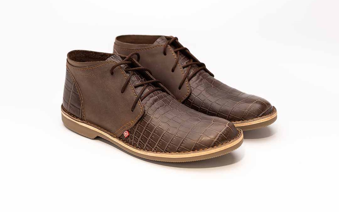 Zahara Crocodile Choc - thick sole