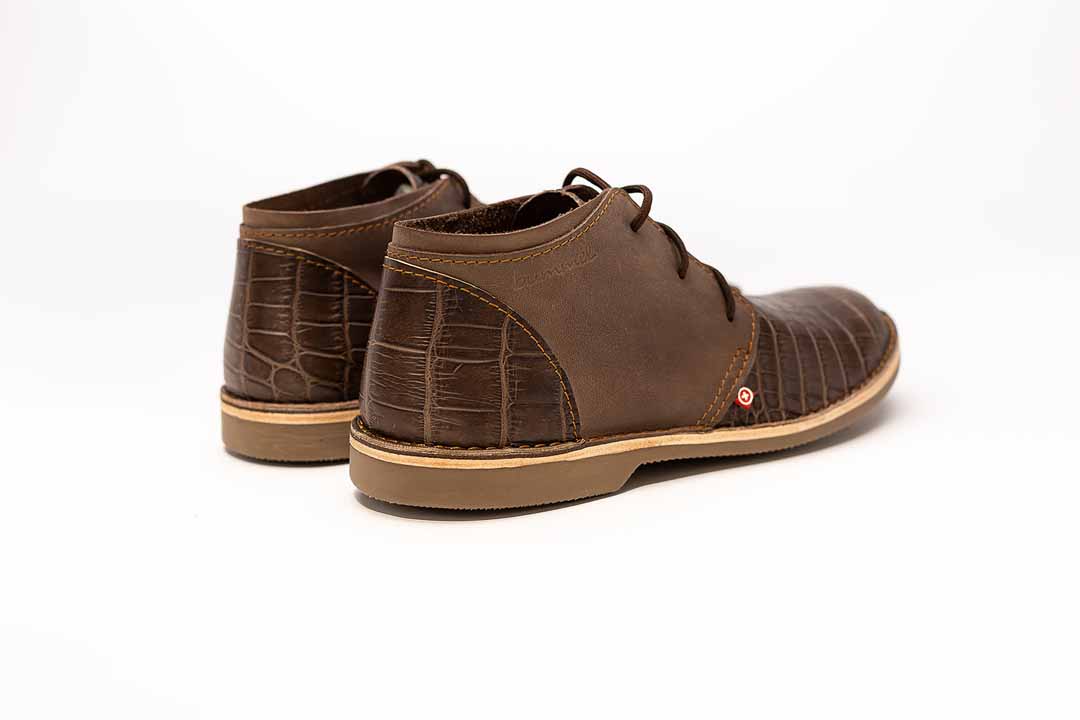 Zahara Crocodile Choc - thick sole