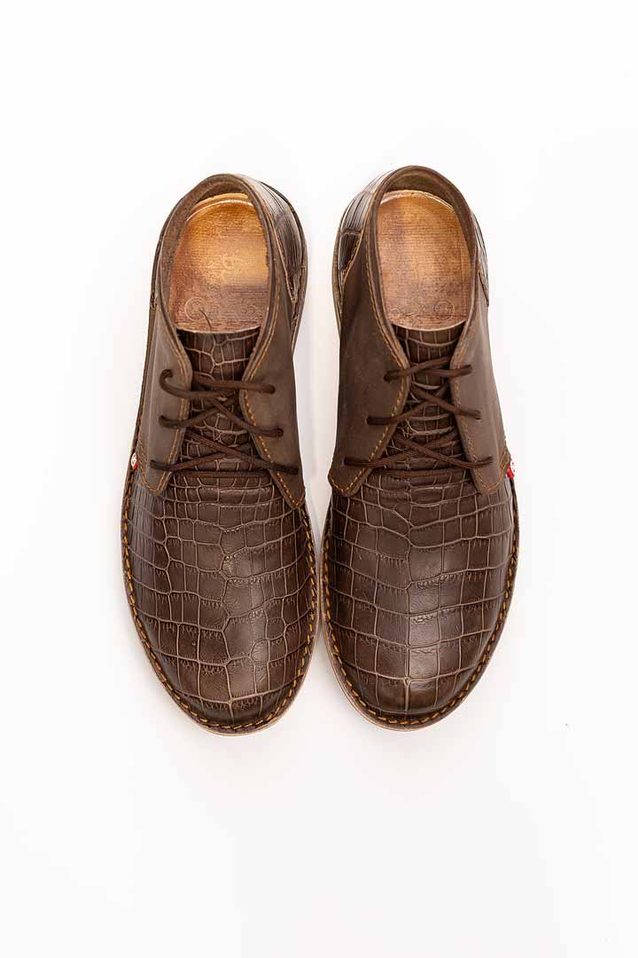 Zahara Crocodile Choc - thick sole