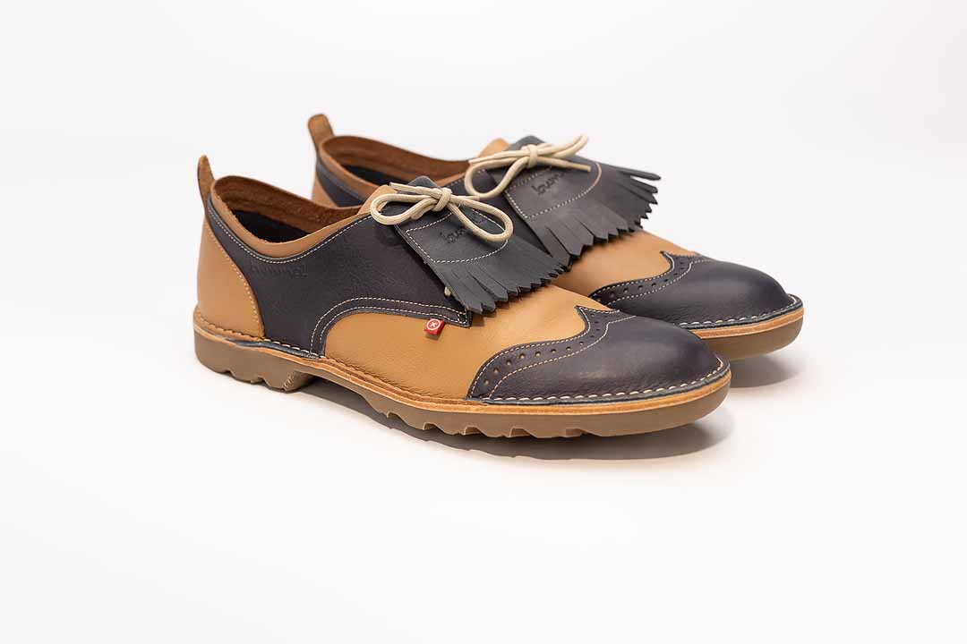 Akina Indigo-Beige - GOLF - Rugged Sole